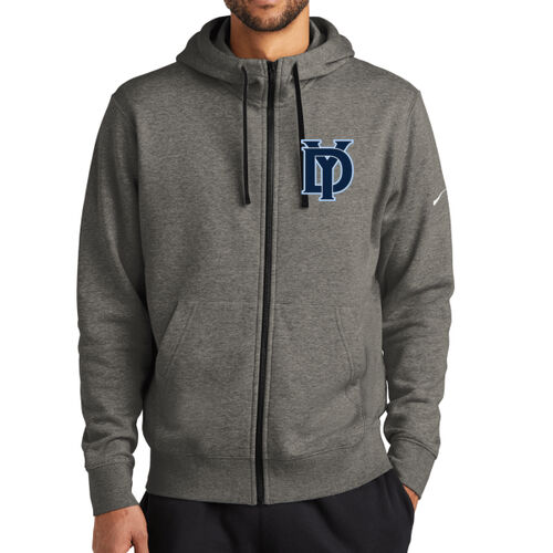 YD - Club Fleece Sleeve Swoosh Full Zip Hoodie Thumbnail