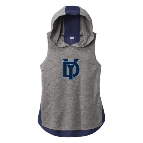 Yard Dawgs - Ladies PosiCharge ® Tri Blend Wicking Draft Hoodie Tank Thumbnail