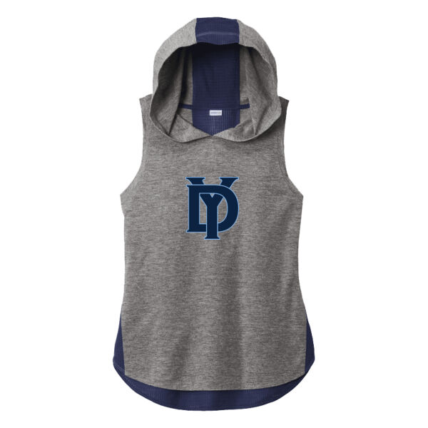 Yard Dawgs - Ladies PosiCharge ® Tri Blend Wicking Draft Hoodie Tank Thumbnail