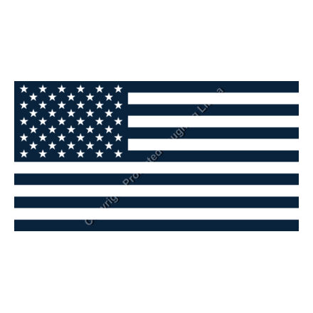 Navy American Flag for Sleeves Thumbnail